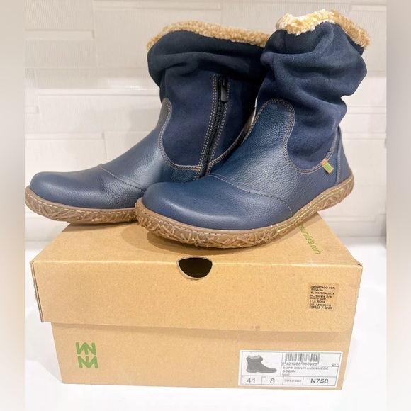El Naturalista women's boots Size 10, Soft grain- Lux Suede, Ocean, EUR 41 - Picture 3 of 6